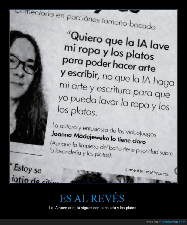 IA,lavadora,platos,arte,prioridades