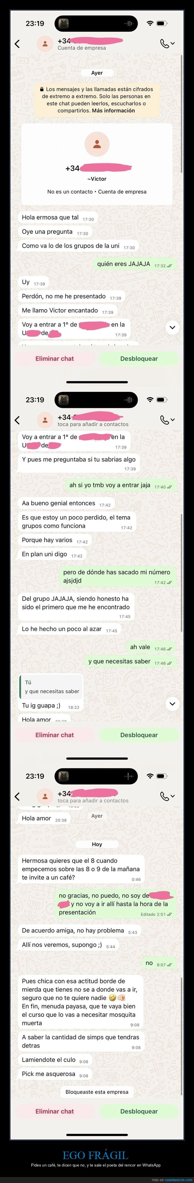 rechazo,whatsapp,ligoteo,rabieta,bloqueo