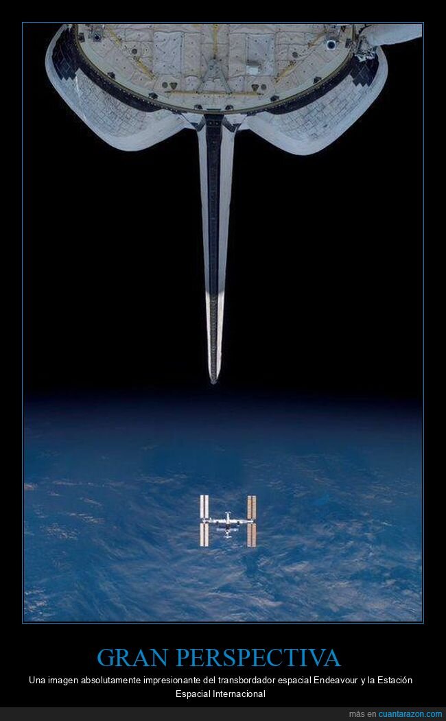 espacio,transbordador,ISS,perspectiva,insignificancia