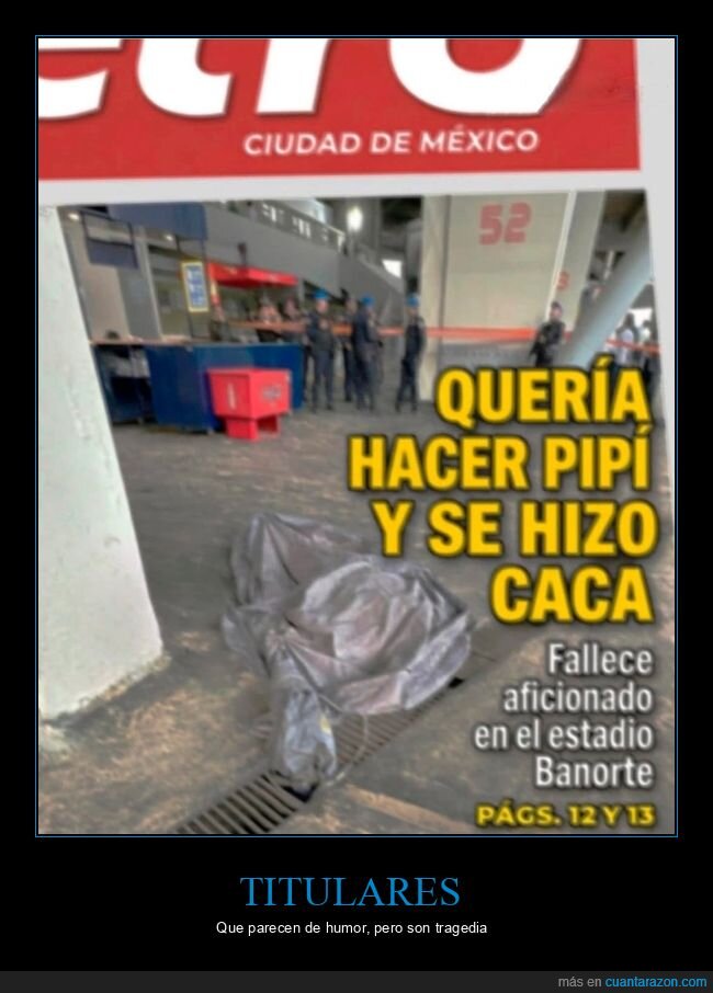 estadio,aficionado,titular,tragedia,absurdo