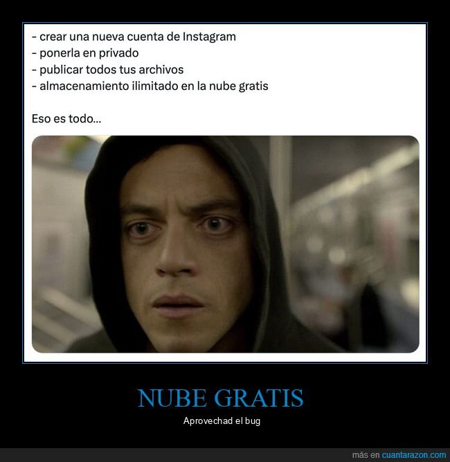 instagram,privacidad,archivos,nube,backup