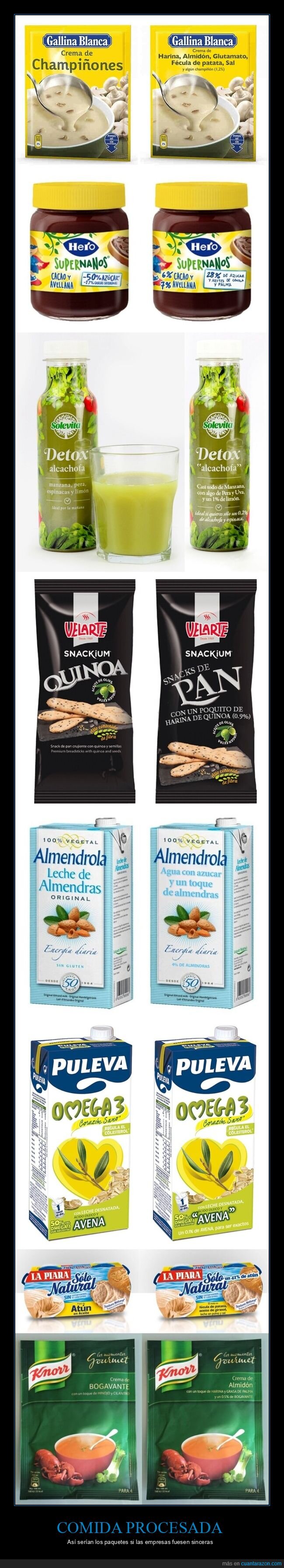 ultraprocesados,ingredientes,etiquetado,champi&ntilde;ones,aditivos