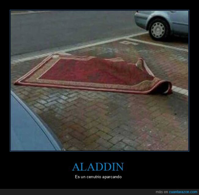 alfombra,aparcamiento,diagonal,aladdin,desastre