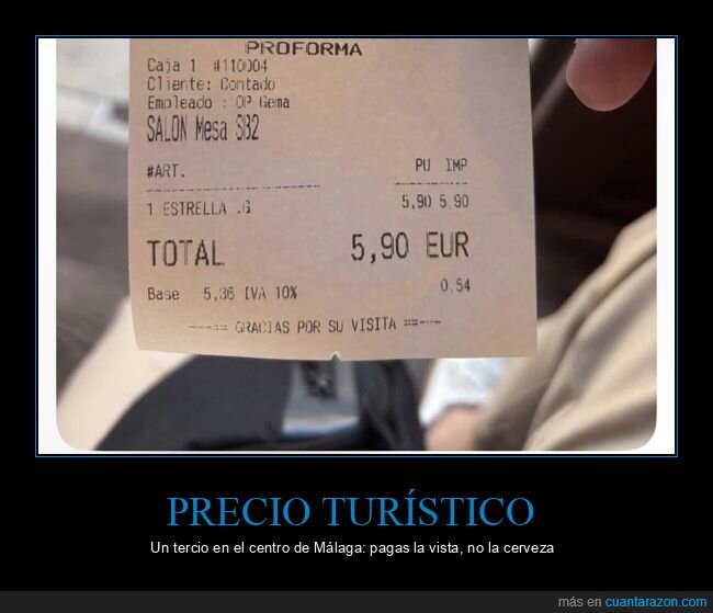 M&aacute;laga,cerveza,ticket,turismo,precios