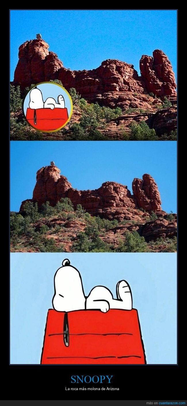 Snoopy,Arizona,roca,pareidolia,turismo