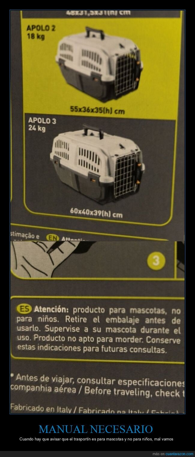 trasportin,mascotas,etiqueta,advertencia,instrucciones