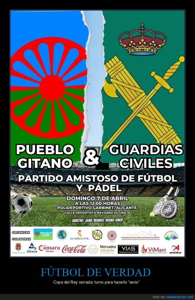 f&uacute;tbol,p&aacute;del,alicante,amistoso,cartel