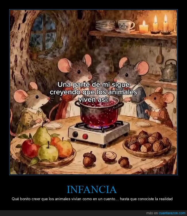 ratones,cocina,infancia,fantasia,realidad