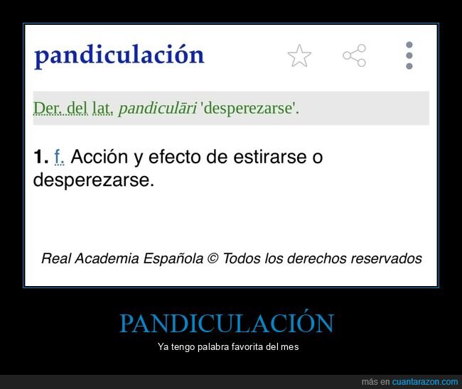 pasapalabra,RAE,diccionario,vocabulario,pandiculaci&oacute;n