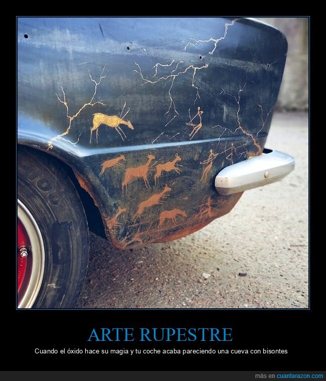 oxido,coche,arte,prehistoria,abolladura
