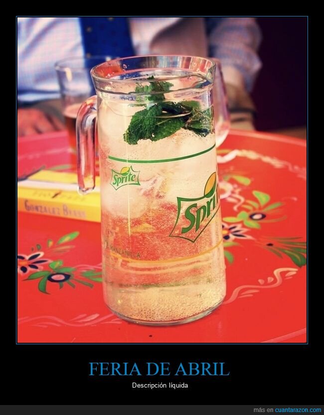 agua,sprite,bebida,feria de sevilla,rebujito