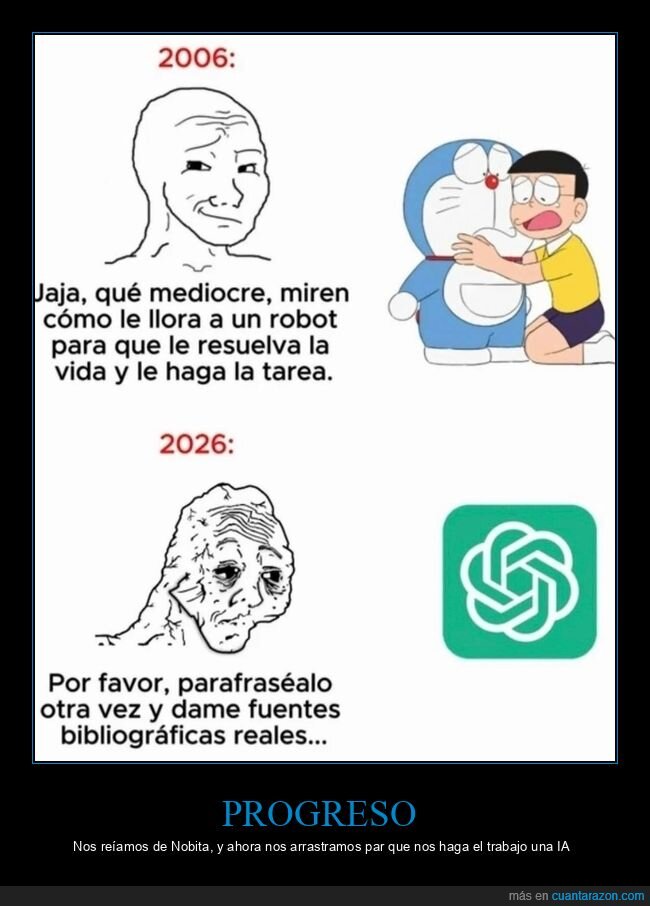 doraemon,chatgpt,tarea,parafraseo,fuentes