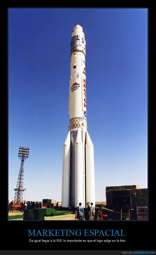 cohete,publicidad,PizzaHut,espacio,Rusia