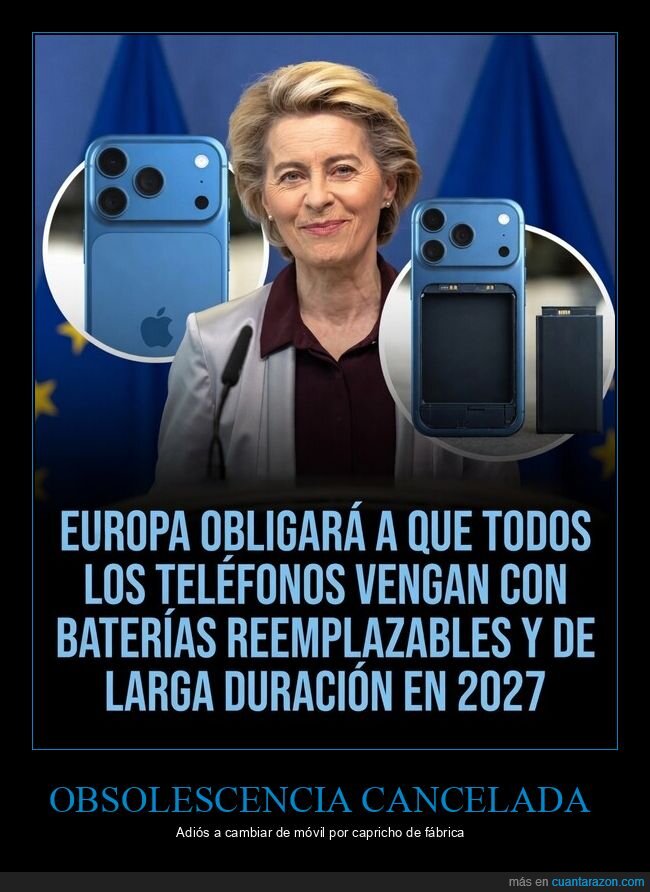 Europa,bater&iacute;a,smartphone,regulaci&oacute;n,obsolescencia