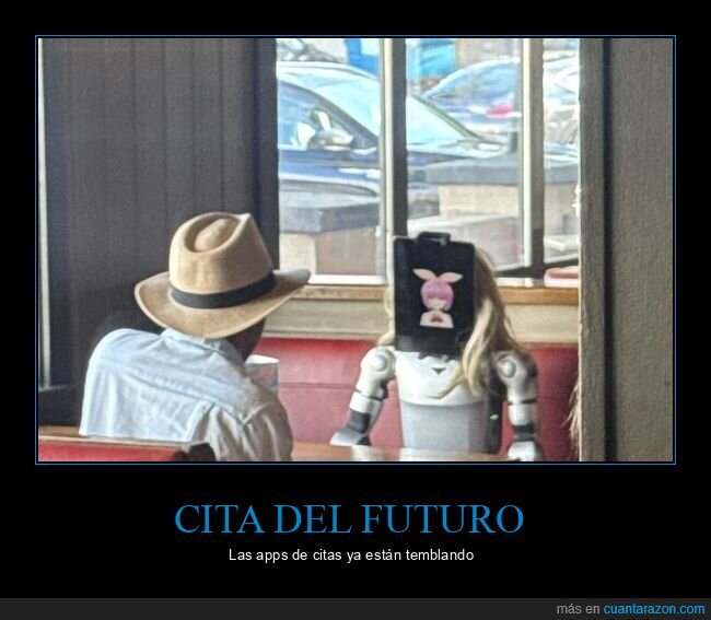 cita,robot,restaurante,tecnologia,pareja
