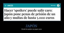 Enlace a Spoilear en Japón es deporte de riesgo