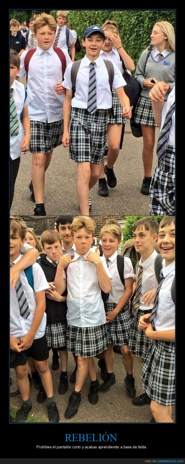 colegio,uniforme,faldas,protesta,calor