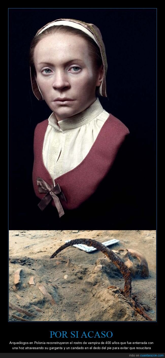 vampiro,arqueolog&iacute;a,Polonia,entierro,sospecha