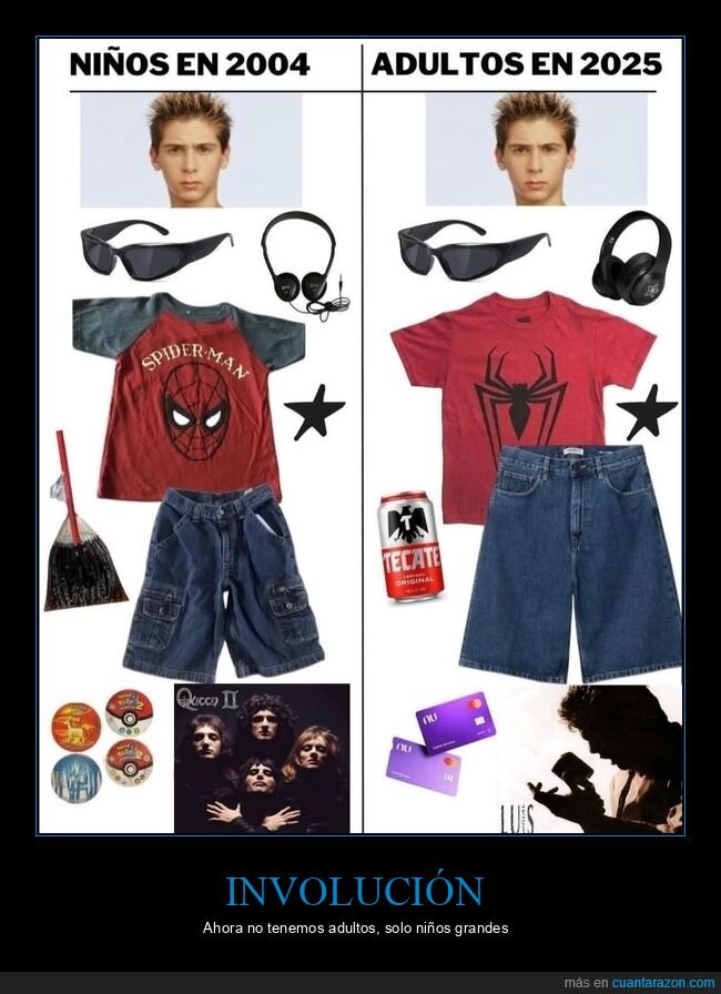 nostalgia,adultos,moda,spiderman,finanzas