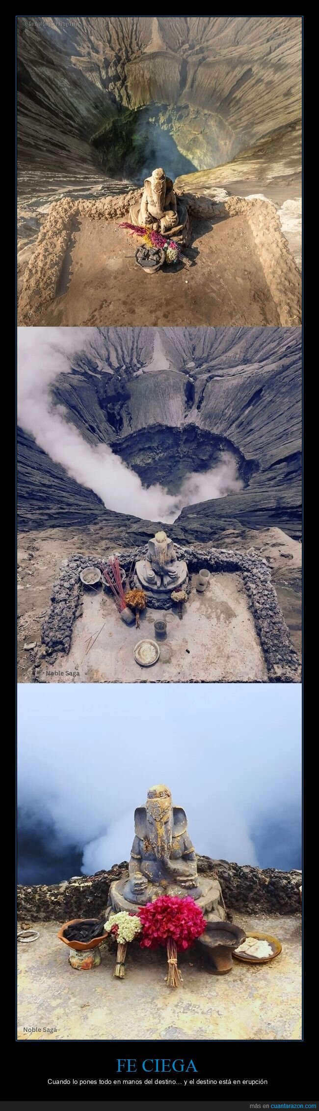 Ganesha,volc&aacute;n,Indonesia,estatua,erupci&oacute;n