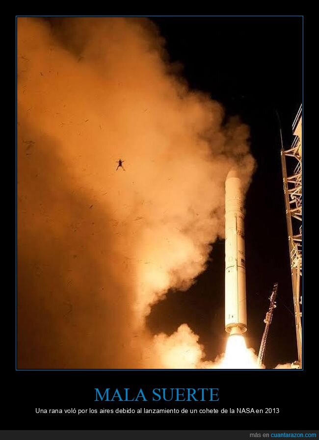 cohete,NASA,lanzamiento,rana,caos