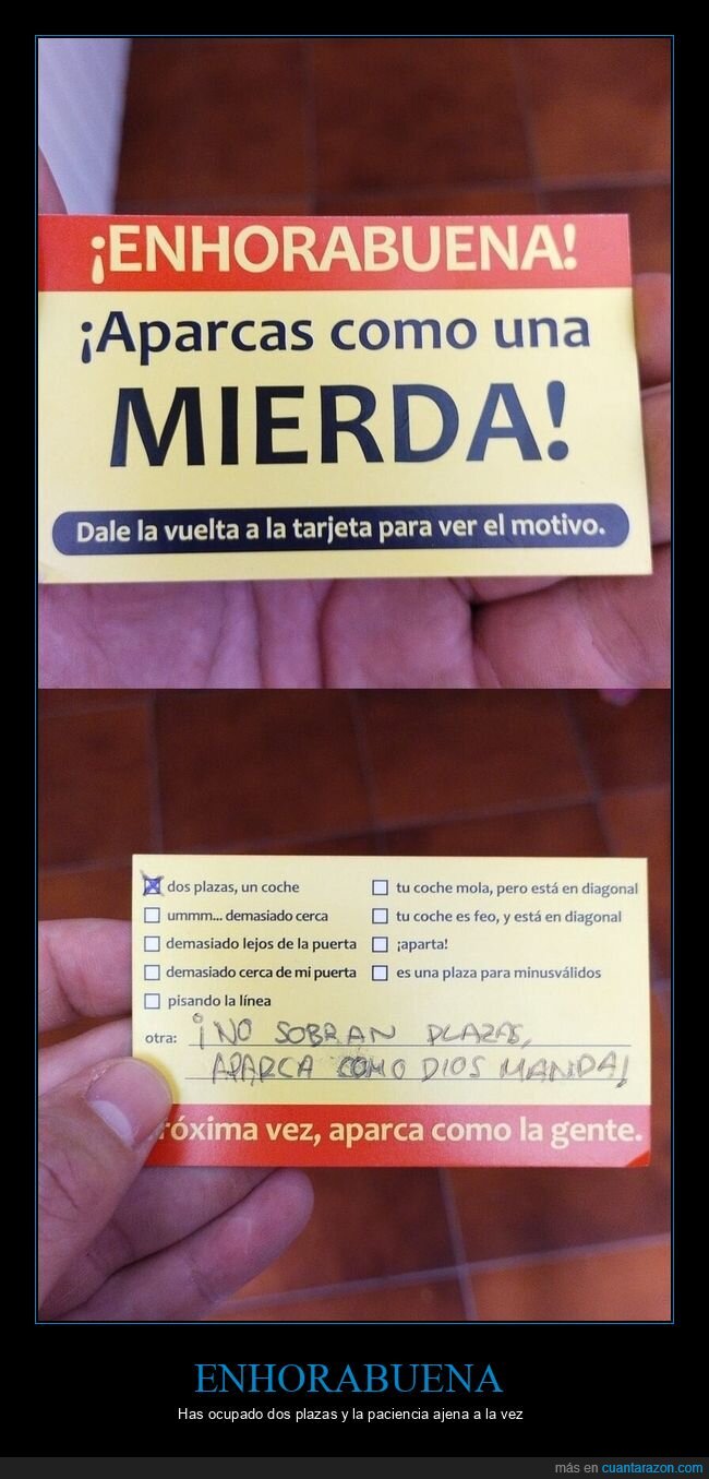 aparcamiento,coche,tarjeta,multas,civismo