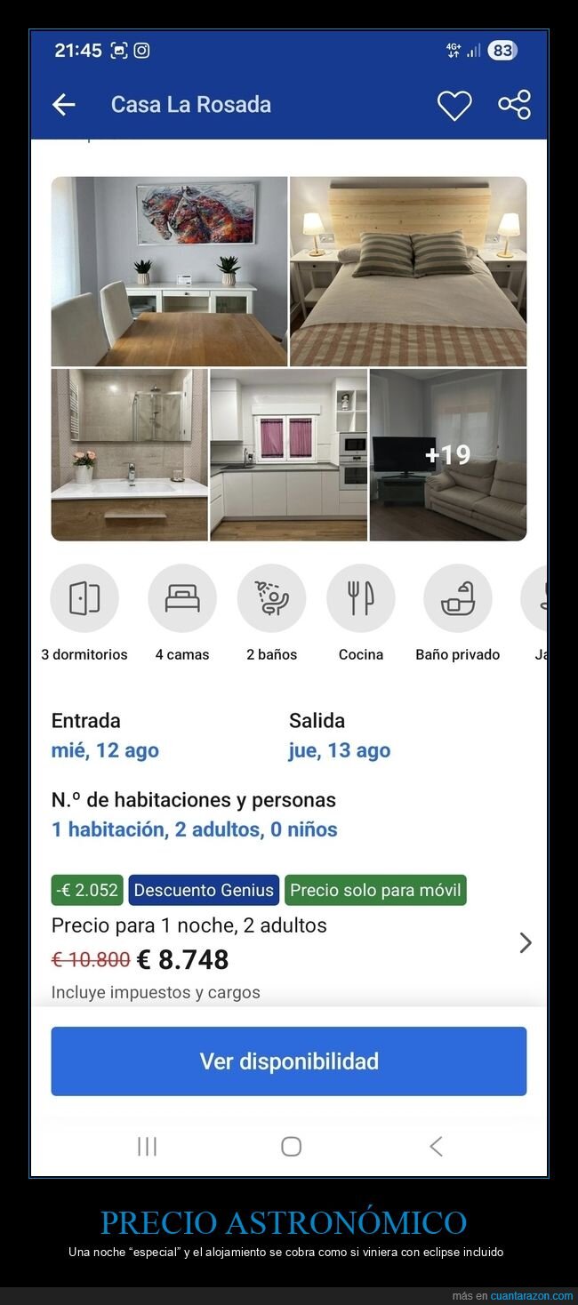 eclipse,Soria,alojamiento,precios,reserva