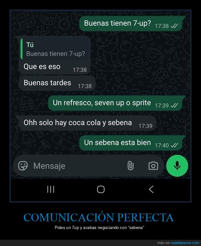 whatsapp,chat,refresco,malentendido,ortograf&iacute;a