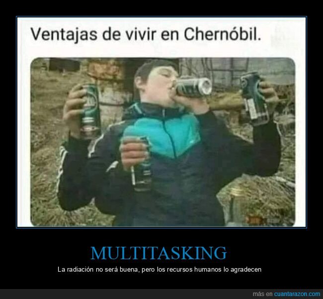 Chern&oacute;bil,cerveza,resaca,absurdo,supervivencia