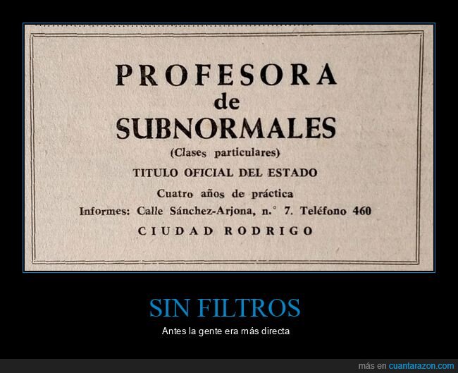 anuncio,vintage,escuela,insulto,historia