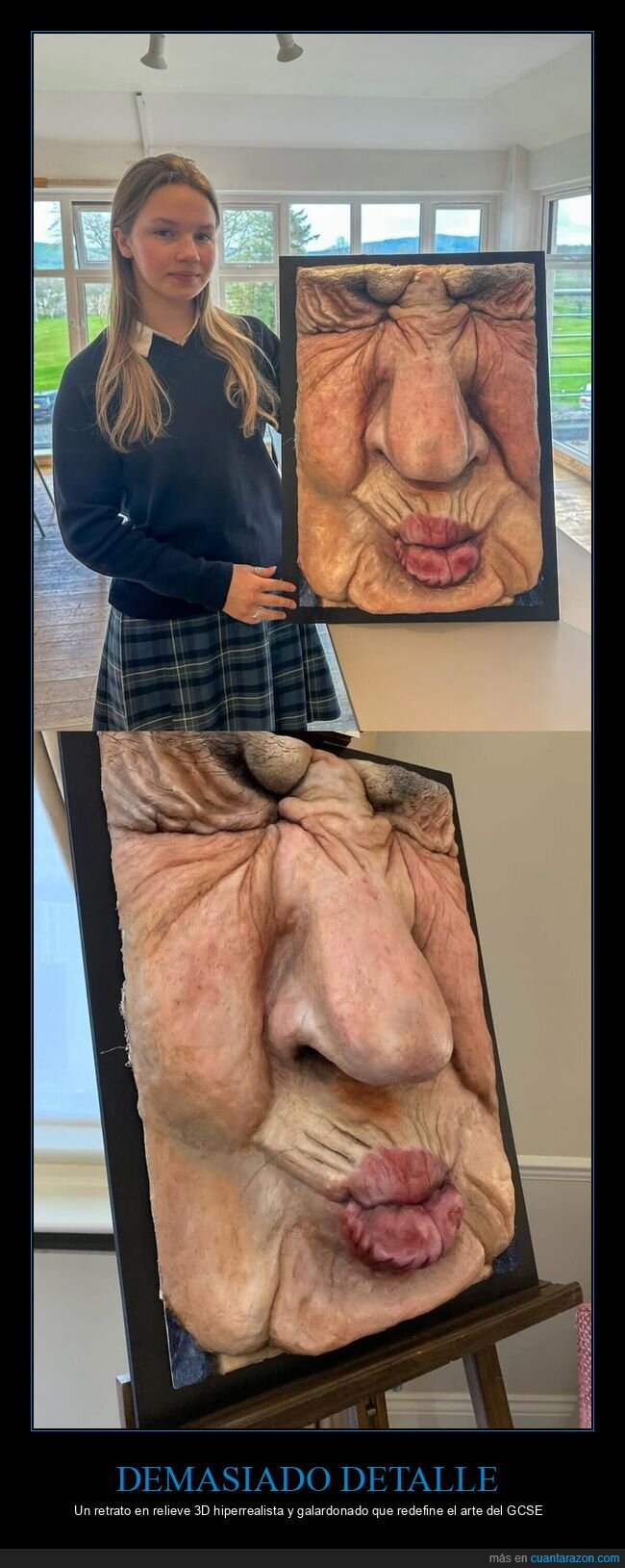 hiperrealismo,relieve,retrato,arte,GCSE