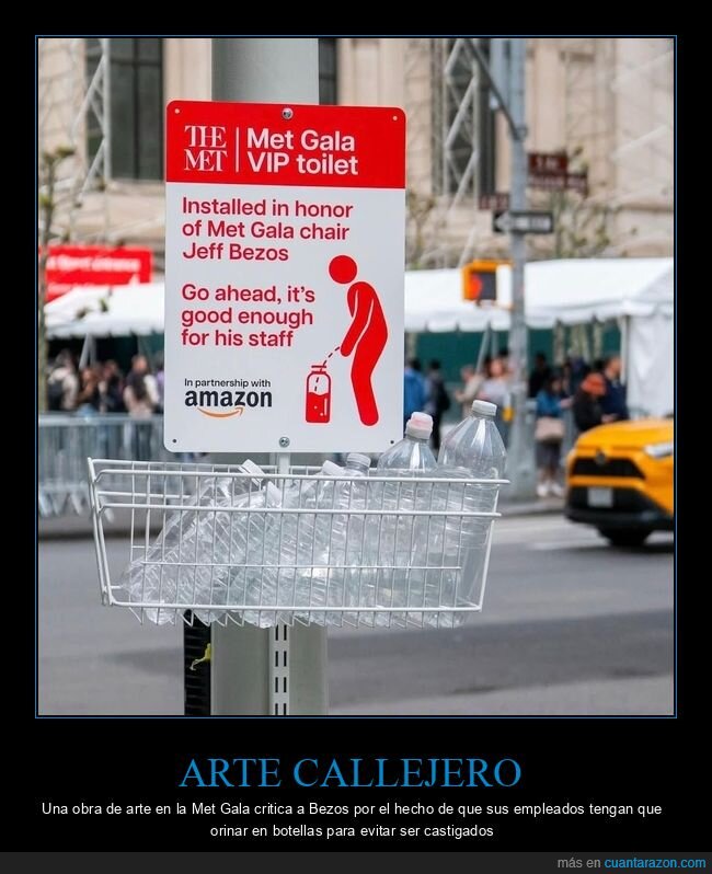 MetGala,Bezos,Amazon,trabajadores,satira