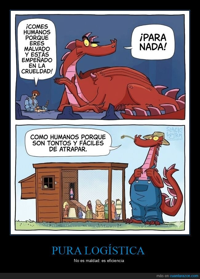 drag&oacute;n,humanos,trampa,granja,facilidad