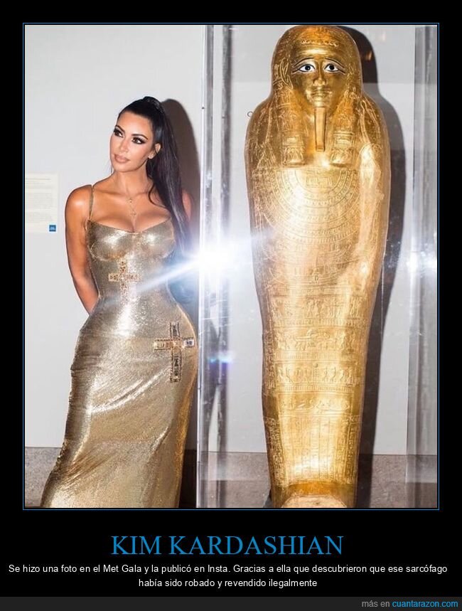 KimKardashian,MetGala,selfie,sarc&oacute;fago,esc&aacute;ndalo