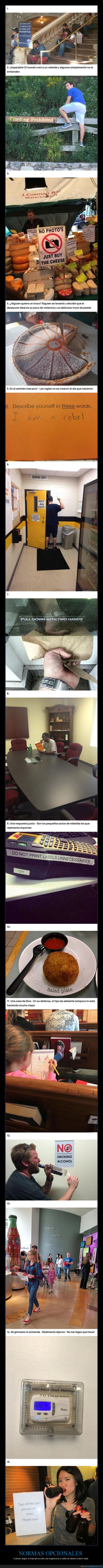 rebeld&iacute;a,normas,desobediencia,caos,absurdo