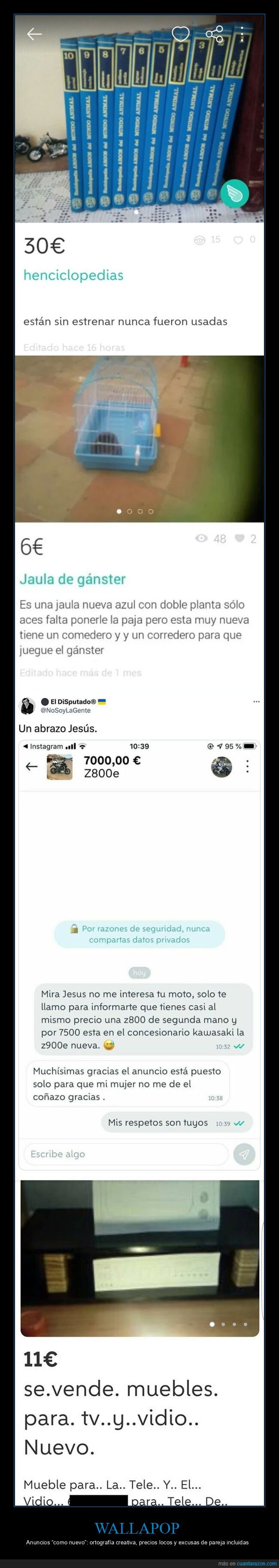 wallapop,anuncios,regateo,ortograf&iacute;a,precios