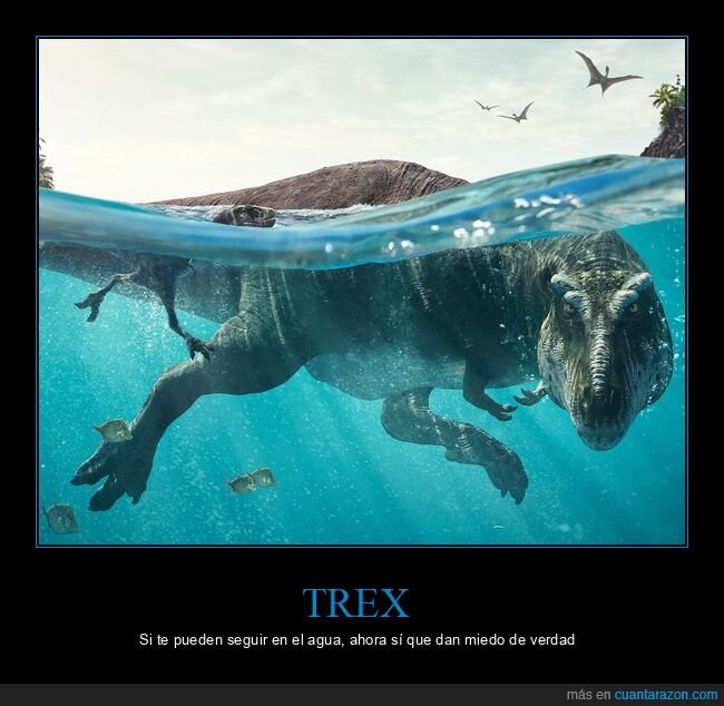 dinosaurio,natacion,tiranosaurio,prehistoria,paleontologia