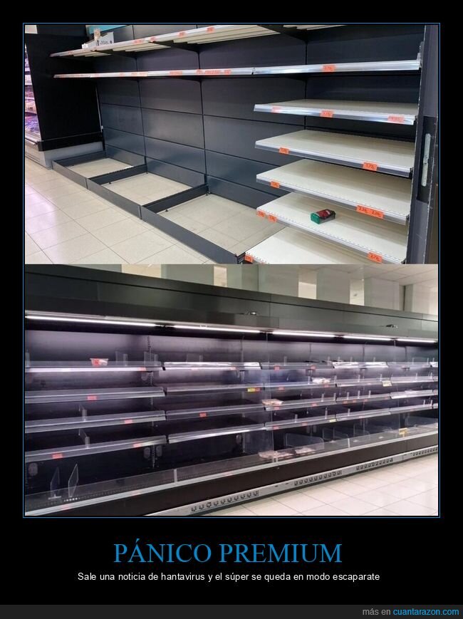 supermercado,estanter&iacute;as,desabastecimiento,hantavirus,compras