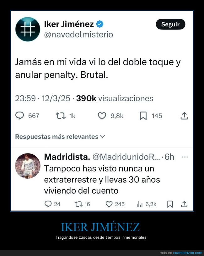 f&uacute;tbol,penalti,dobletoque,twitter,zasca,iker jimenez