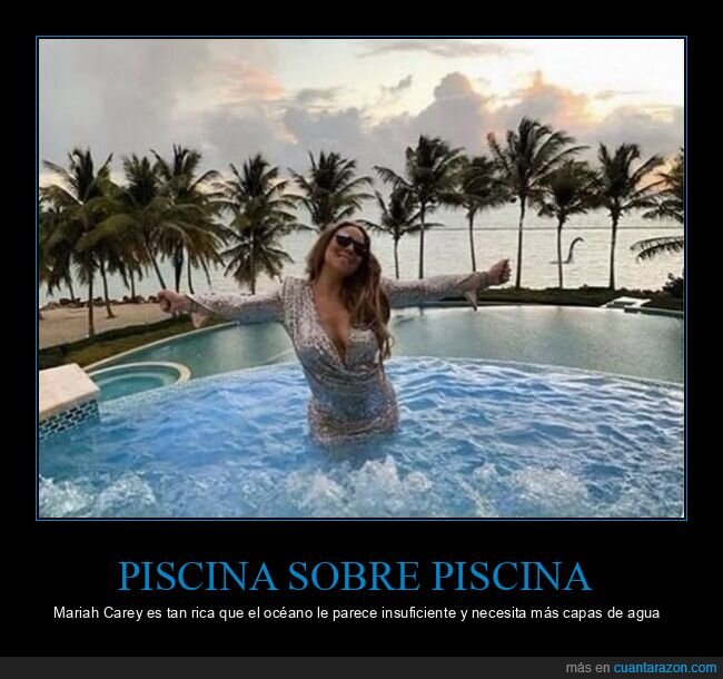 lujo,Mariah Carey,piscina,millonaria,ostentaci&oacute;n