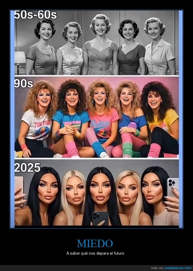 evoluci&oacute;n,belleza,tendencia,homogeneidad,selfie