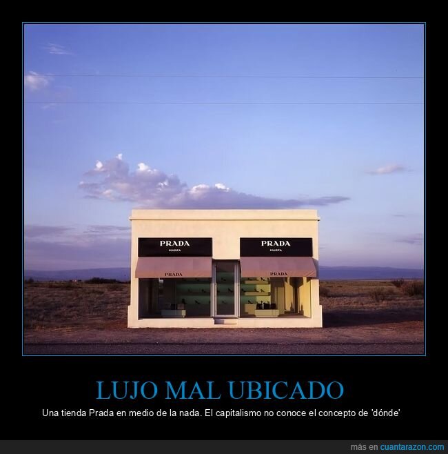Prada,desierto,exclusividad,extravagancia,desolaci&oacute;n