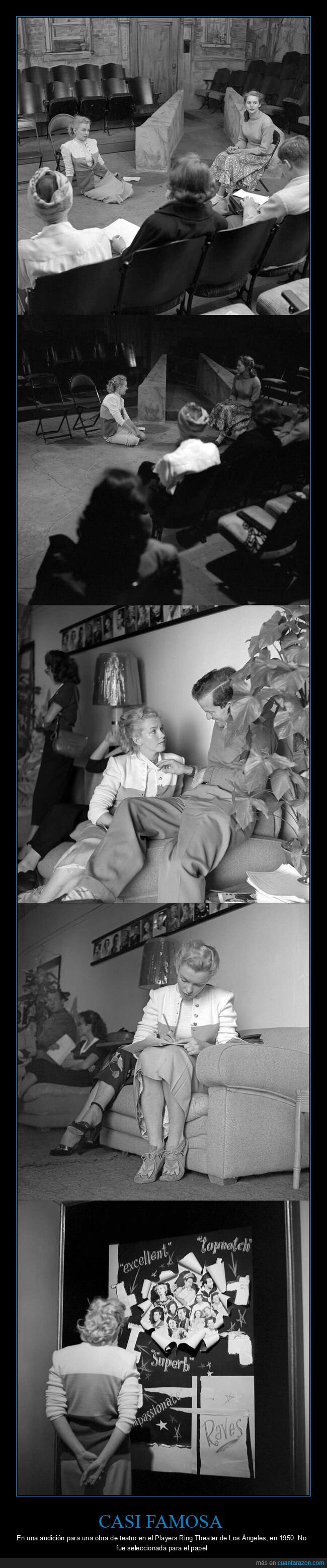 audici&oacute;n,rechazo,Hollywood,fracaso,destino,marilyn monroe
