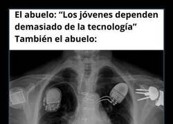 Enlace a Abuelos que dependen de una pila