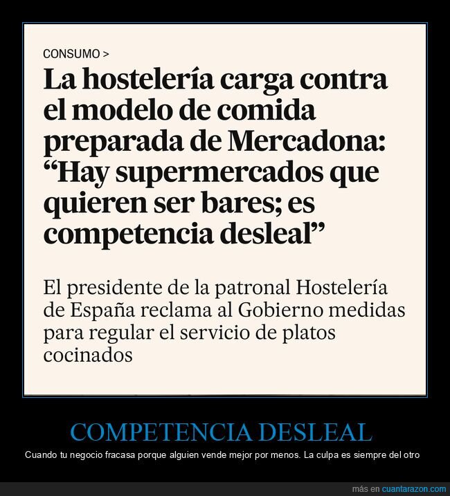 Mercadona,hosteler&iacute;a,precios,supermercados,comercio