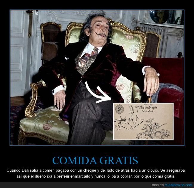 Dal&iacute;,genio,comida,arte,trampa