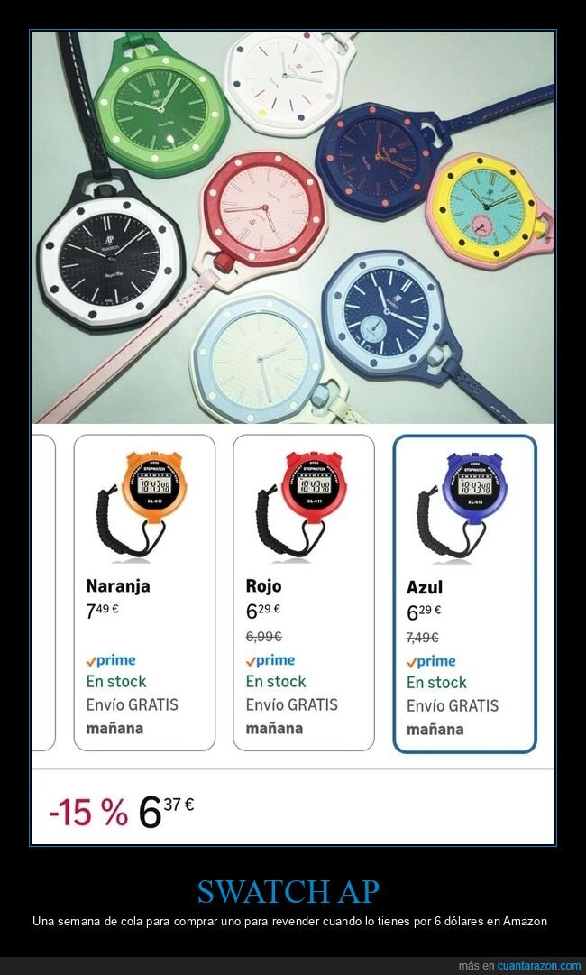 relojes,oferta,basura,derroche,Amazon