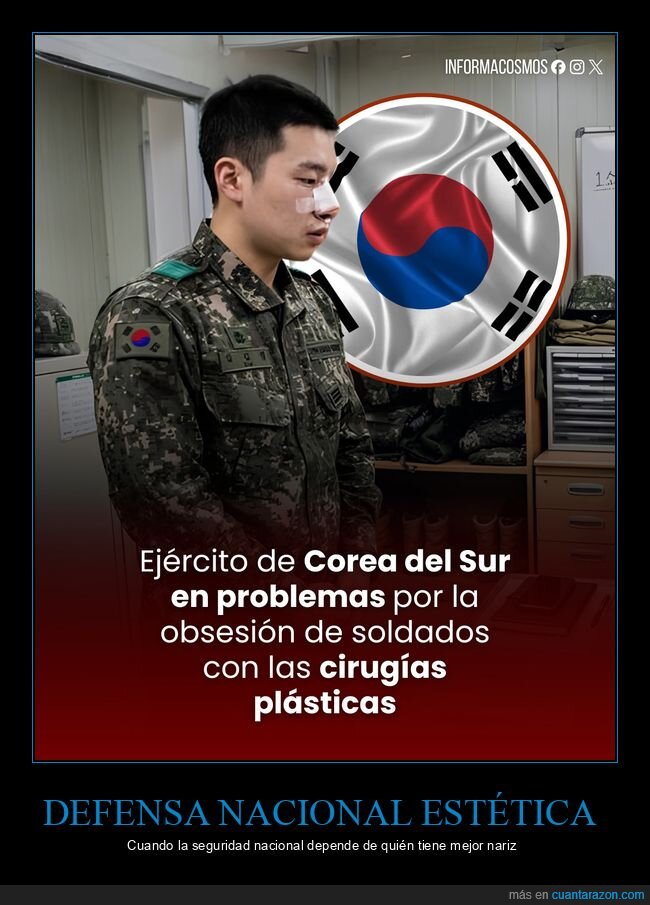 Corea,Militar,Cirug&iacute;a,Generaci&oacute;n Z,Disciplina