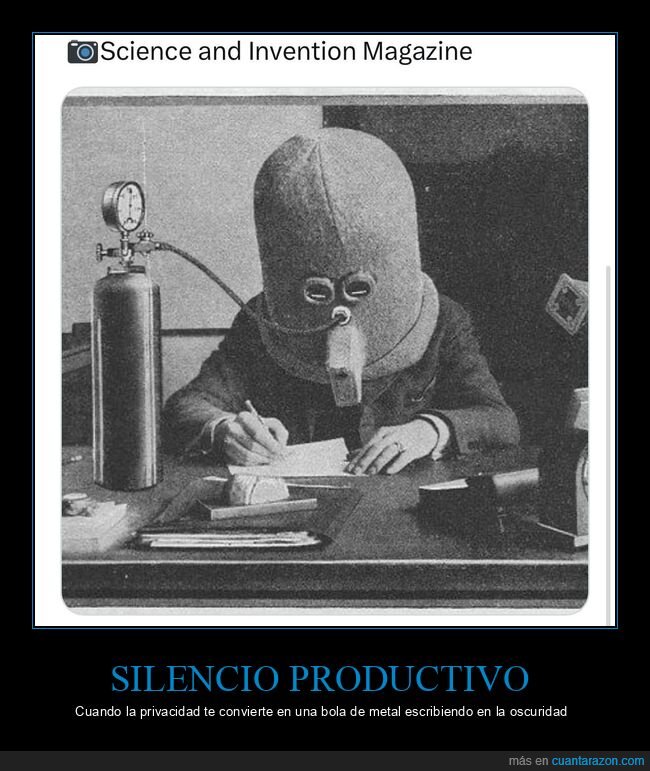 invento,aislamiento,tecnolog&iacute;a,absurdo,vintage