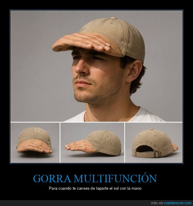 gorra,accesorios,fracaso,improvisaci&oacute;n,absurdo